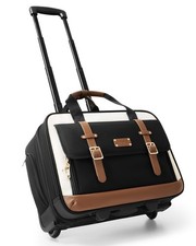 Rolling Laptop Bag for Men and Women, 16 Inch Computer Bag with Wheels Unders...