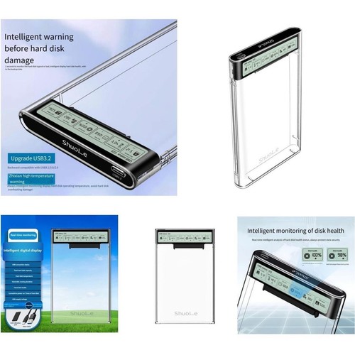 Shuole For SATA to USB 3 2 Enclosure for 2 5 Inch HDD and For SSD Drives - Photo 7/13