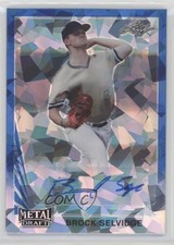 2021 Leaf Metal Draft 1990 Blue Crystals 15/15 Brock Selvidge #LA-BS1 Auto ht1