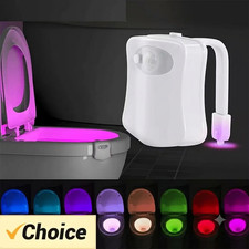 Motion-sensor Led Toilet Night Light 8-color Rgb Bathroom Atmosphere Lamp Motion-sensor Led Toilet Night Light 8-color Rgb Bathroom Atmosphere Lamp