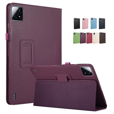 For Xiaomi Pad 6S Pro 12.4 Case Fold PU Leather Stand Flip Tablet Book Cover