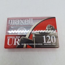 Maxell UR 120 Normal Bias Audio Cassette Tape - Blank  New and Sealed OLD STOCK