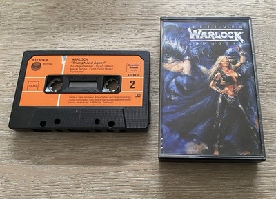 Warlock MC Kassette Tape Doro Pesch Triumph And Agony Vertigo Records