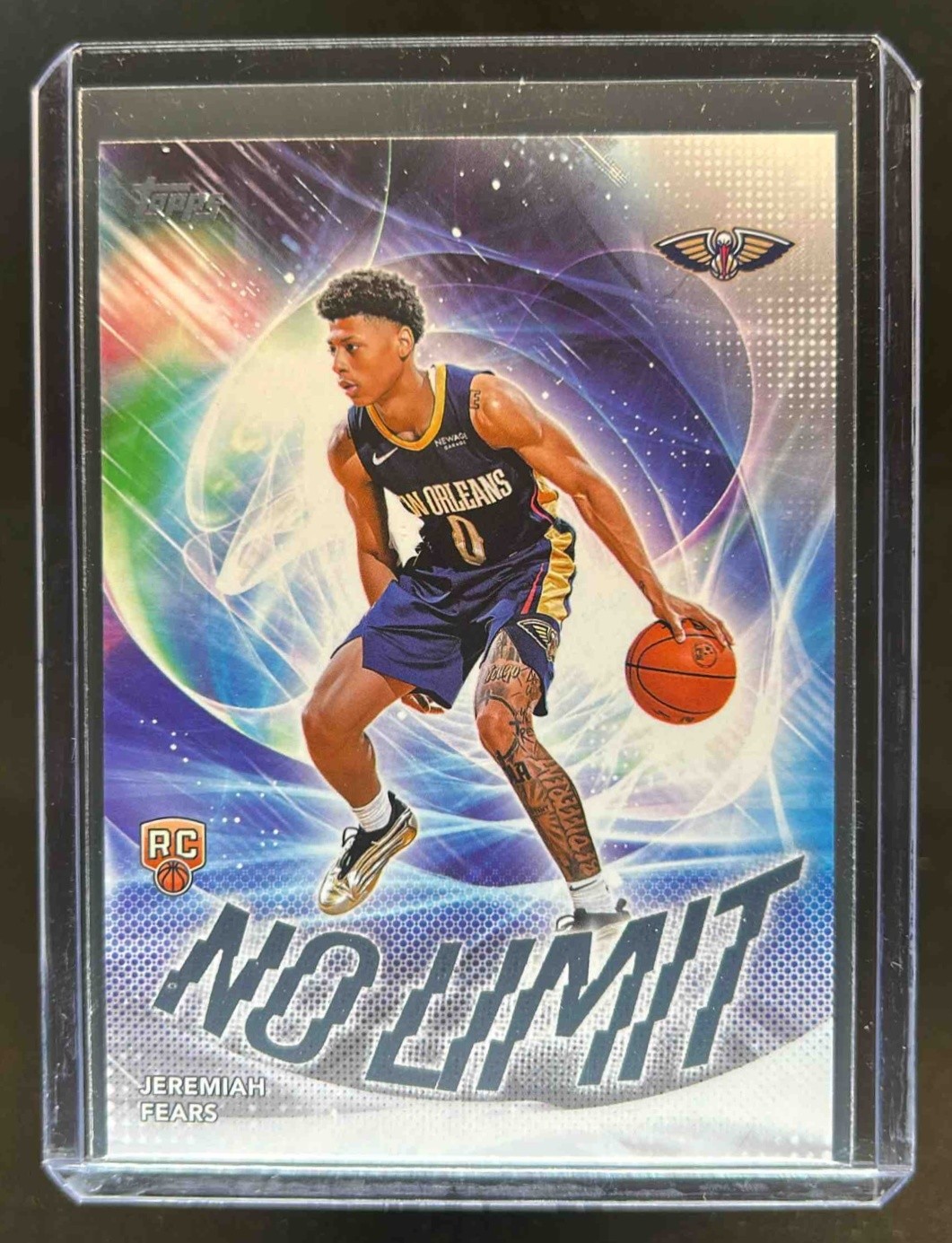 2025-26 Topps Jeremiah Fears No Limit RC Rookie #NL-7 Pelicans