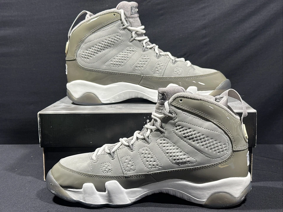 2002 Air Jordan IX 9 классный серый 302370 011 OG ретро белый размер 9,5 мужчин - Изображение 3 из 4