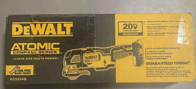 New! DEWALT DCS354B ATOMIC 20V MAX 20-Volt Cordless Oscillating Multi-Tool