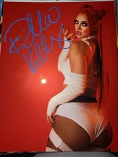 Priscilla Kelly Gigi Dolan 8x10 Metalic Autograph  Wwe