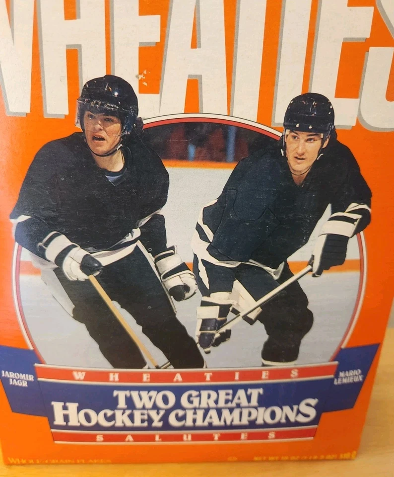 Pittsburgh Penguins 1992 Stanley Cup Champions caja completa de trigo Lemieux/Jagr. Foto 2 de 4