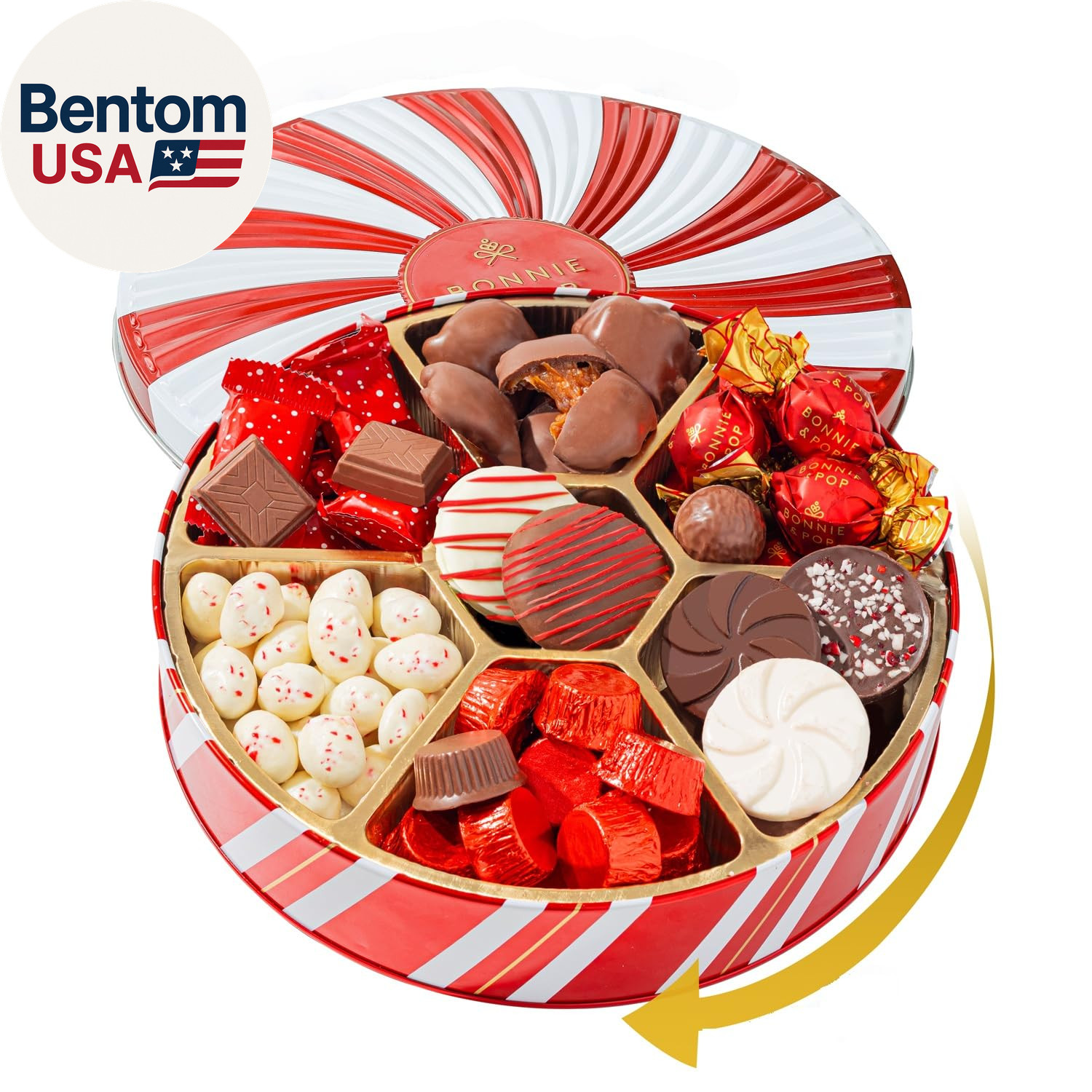 Christmas Gift Basket - Holiday Gifts - Chocolate & Nut Gift Box, Assortment Tra