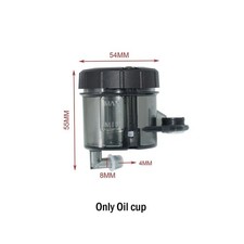 Serbatoio Vaschetta Liquido Olio Freno Frizione con Tubo Staffa Universale Moto
