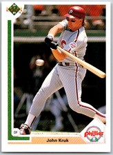 ⚾ 1991 Upper Deck #199 John Kruk Philadelphia Phillies