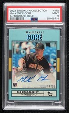 2022 Topps Brooklyn Collection Blue 26/30 Mackenzie Gore PSA 9 MINT Auto 0l51