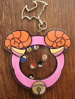 Ojamajo Doremi ? Acrylic Shaker Floating faces key ring Dodo Japan limited Bat