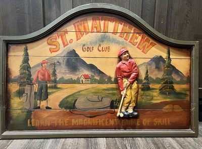 Vintage St Matthew Golf Club Sign