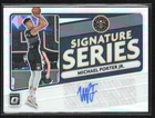 Michael Porter Jr. 2020-21 Donruss Optic Signature Series Silver Holo Auto