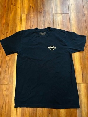 Hard Rock Cafe Guam Mens Medium Black Graphic T-Shirt World Famous 1971 FASTSHIP