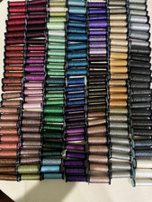 Kreinik VERY FINE 4 BRAID 11 M 12 Yds Silver 001HL to 9194 Star Green
