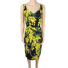 Dolce & Gabbana Womens Multicoloured Floral Pencil Dress Size 42