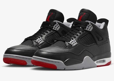 Air Jordan 4 Retro Bred Reimagined FQ8213-006 New in Box Youth 5-7