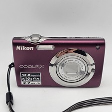NIKON CoolPix S3000 12.0 Megapixels 4x Zoom 2.7" LCD Plum Battery - Lens Error