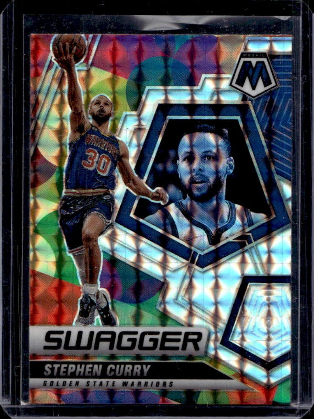 2021-22 Mosaic Stephen Curry Swagger #1 Warriors