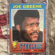 Topps 1971 Joe Greene Rookie #245 Pittsburgh Steelers Football Card