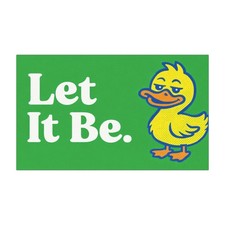 Let It Be duck illustration Car Magnet | Funny Yellow Duck Magnet