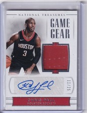 2017-18 Chris Paul - Panini National Treasures Basketball Patch Auto 11/25