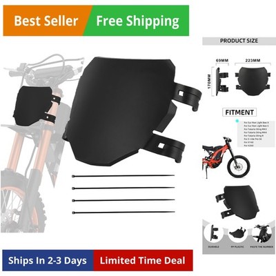 Front Number Plate for Ebike,Electric Dirt Bike Plate Replacement for Ridstar...