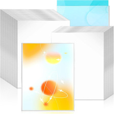 100 Pack No Holes Sheet Protectors,8.5" X 11", Letter Size Heavy Duty Clear View