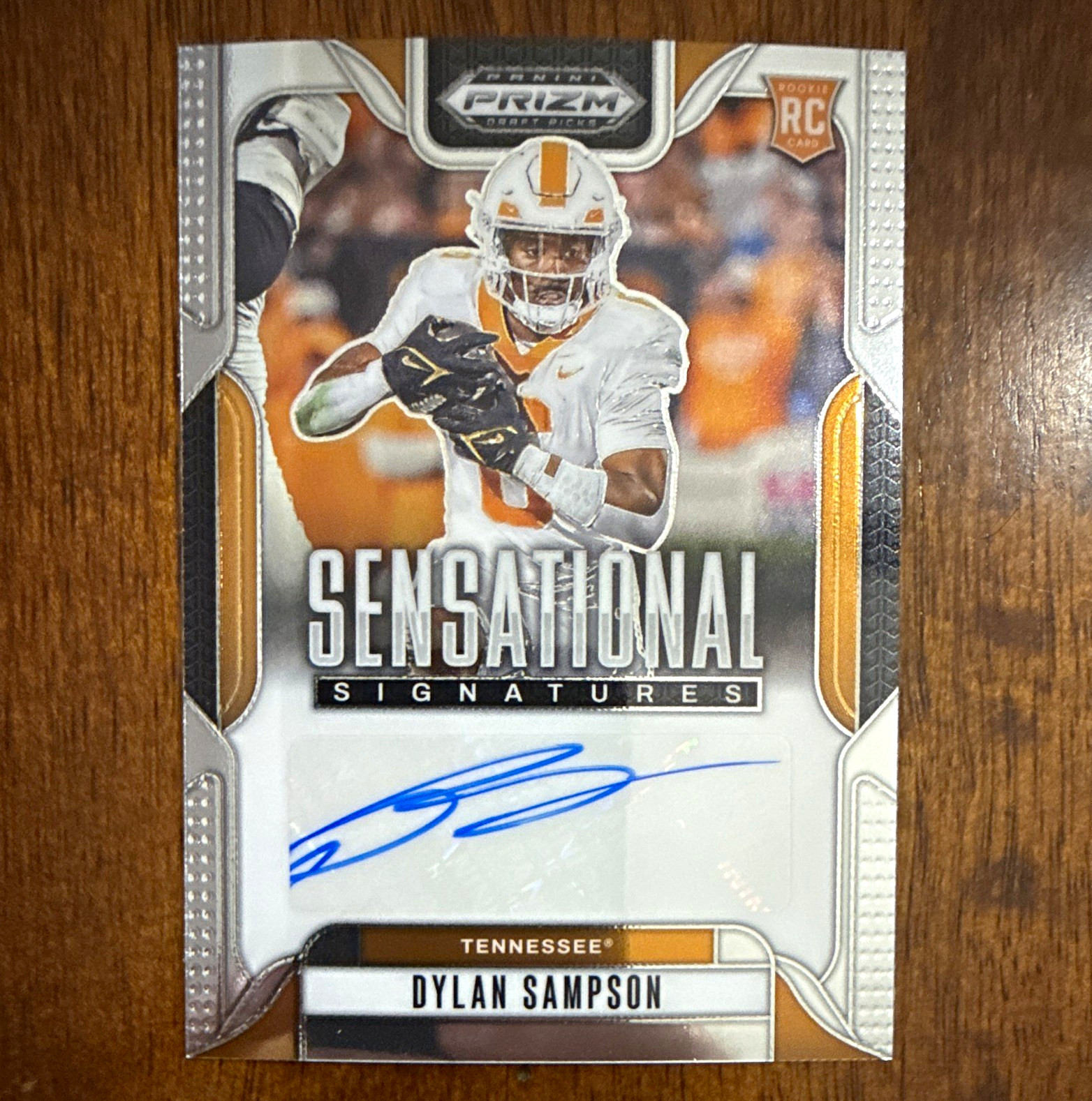 Panini 2025 Prizm Draft Picks Dylan Sampson Tennessee #SS-DSN RC Auto