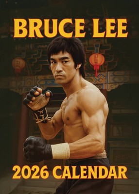 BRUCE LEE CALENDAR 2026 LARGE ( 297mm X 420mm ) WALL A3 SIZE NEW SEALED