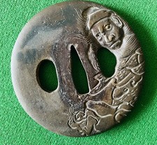 Eisen Katana Tsuba Japan Edo &Auml;ra