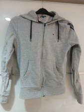 Tommy Hilfier Men's Small Zip Up Hoodie, Grey, Used