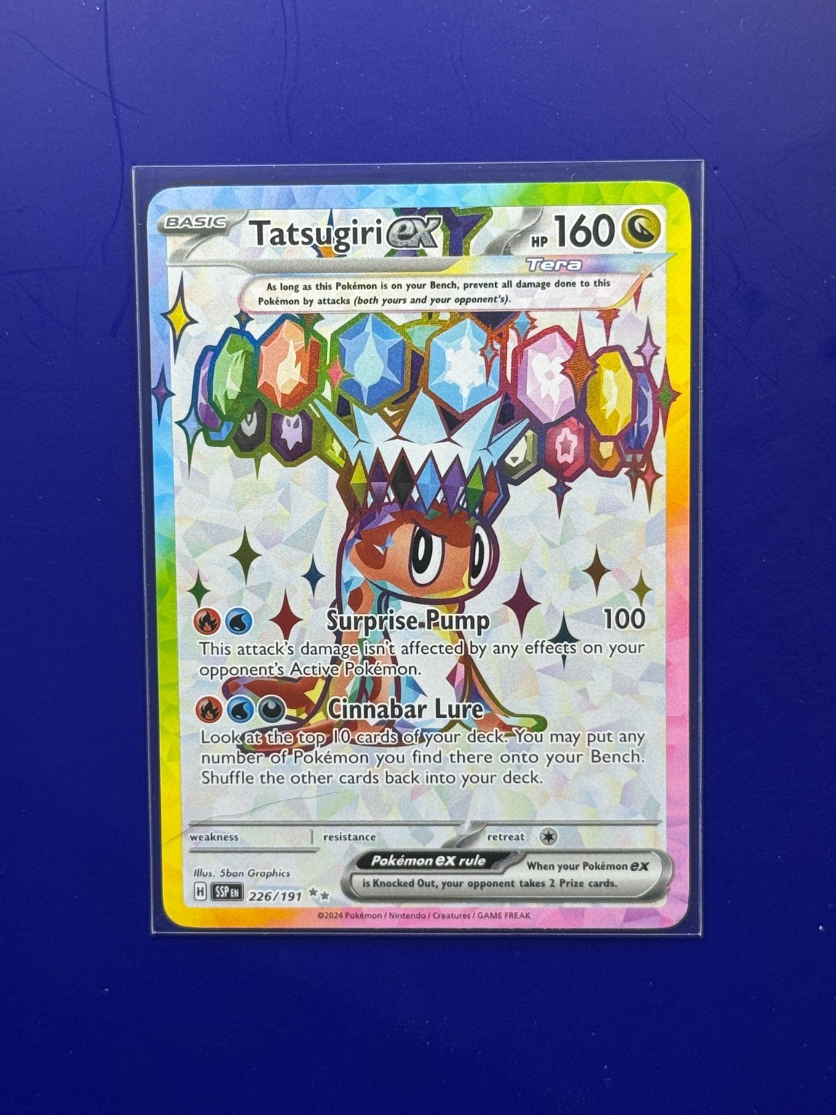 Tatsugiri ex - 226/191 - SV Surging Sparks - Full Art - Pokemon - NM/LP