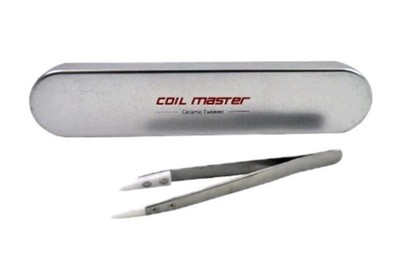 Coil Master Ceramic Tip Stainless Steel Tweezer Fine Pointed Heat Resistant 