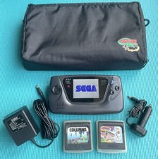Sega Game Gear Bundle, Recapped, XL HD IPS Screen, 2 Games, Mains & 12V PSU,Case