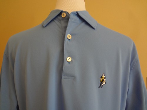 Polo uomo Peter Millar estiva comoda performance blu cielo taglia M - Foto 2 di 8
