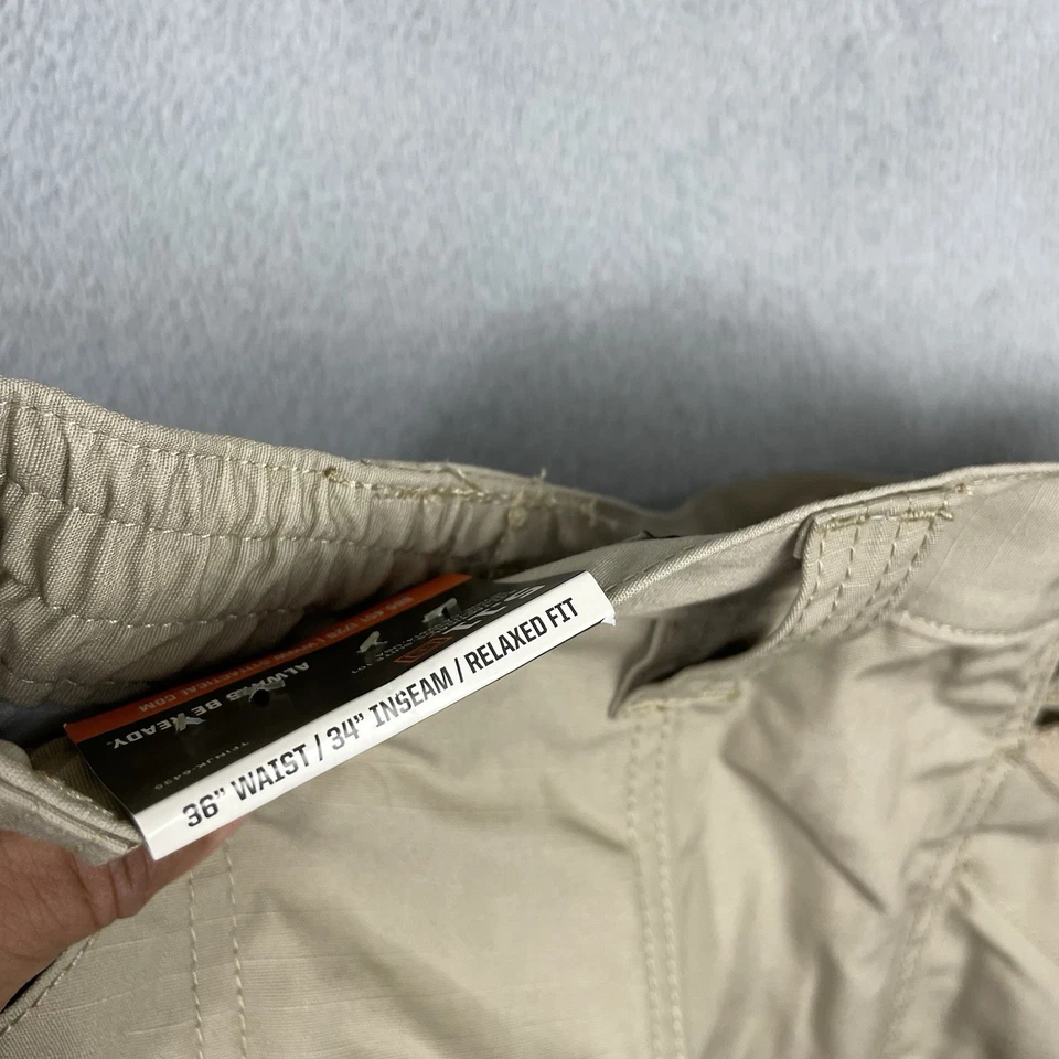 Pantalones tácticos 5.11 para hombre talla 36x34 marrón Taclite Pro cargo calce relajado nuevos con etiquetas Foto 4 de 4