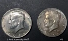 1966 Kennedy 40% Silver Half Dollar AU/UNC  Cleaned  You get one!
