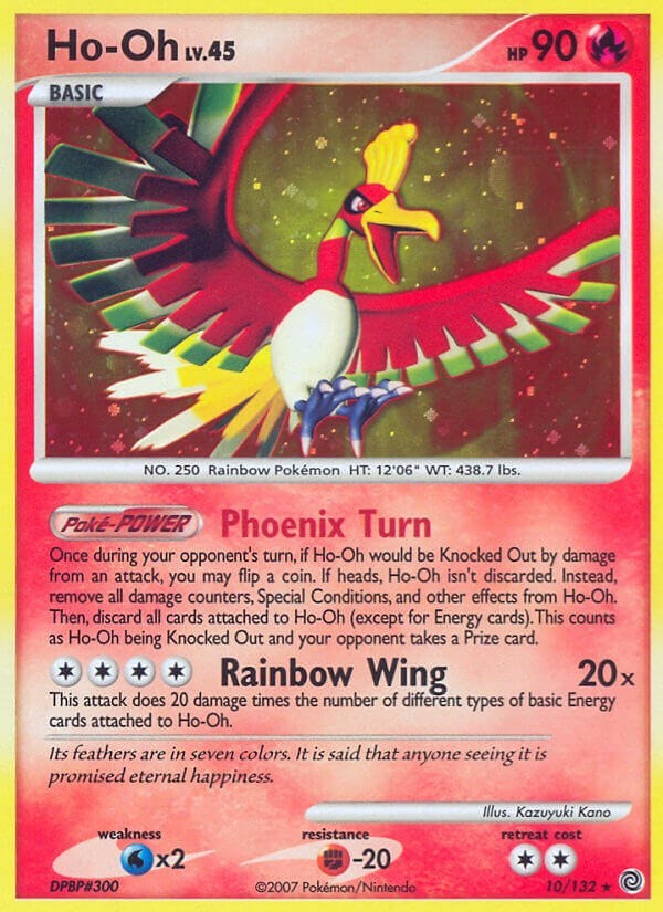 Holofoil - Ho-Oh - 10/132 - Secret Wonders