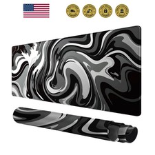 Large Gaming Mouse Pad Extended Desk Mat with Non Slip Stitched Edge