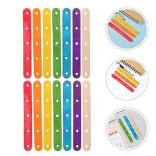  200pcs Wooden Craft Sticks: For Diy Ice Cream Rainbow Popsicle Sticks With