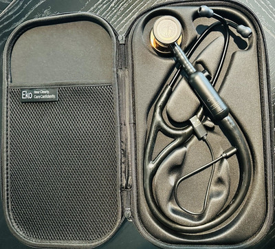Eko Core Electronic Stethoscope for Cardiology w/ Case, Earbuds, Black