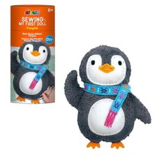 My First Sewing Kit for Beginner Ages 6 I Premium Plush Big DIY Penguin