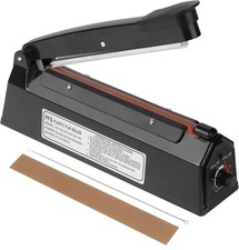 8inch Impulse Heat Sealer,Manual Poly Bag Heat Sealer Sealing Machine Heat Seal
