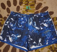 Mens Blue Hawaiian Nike Swimming Trunks XL