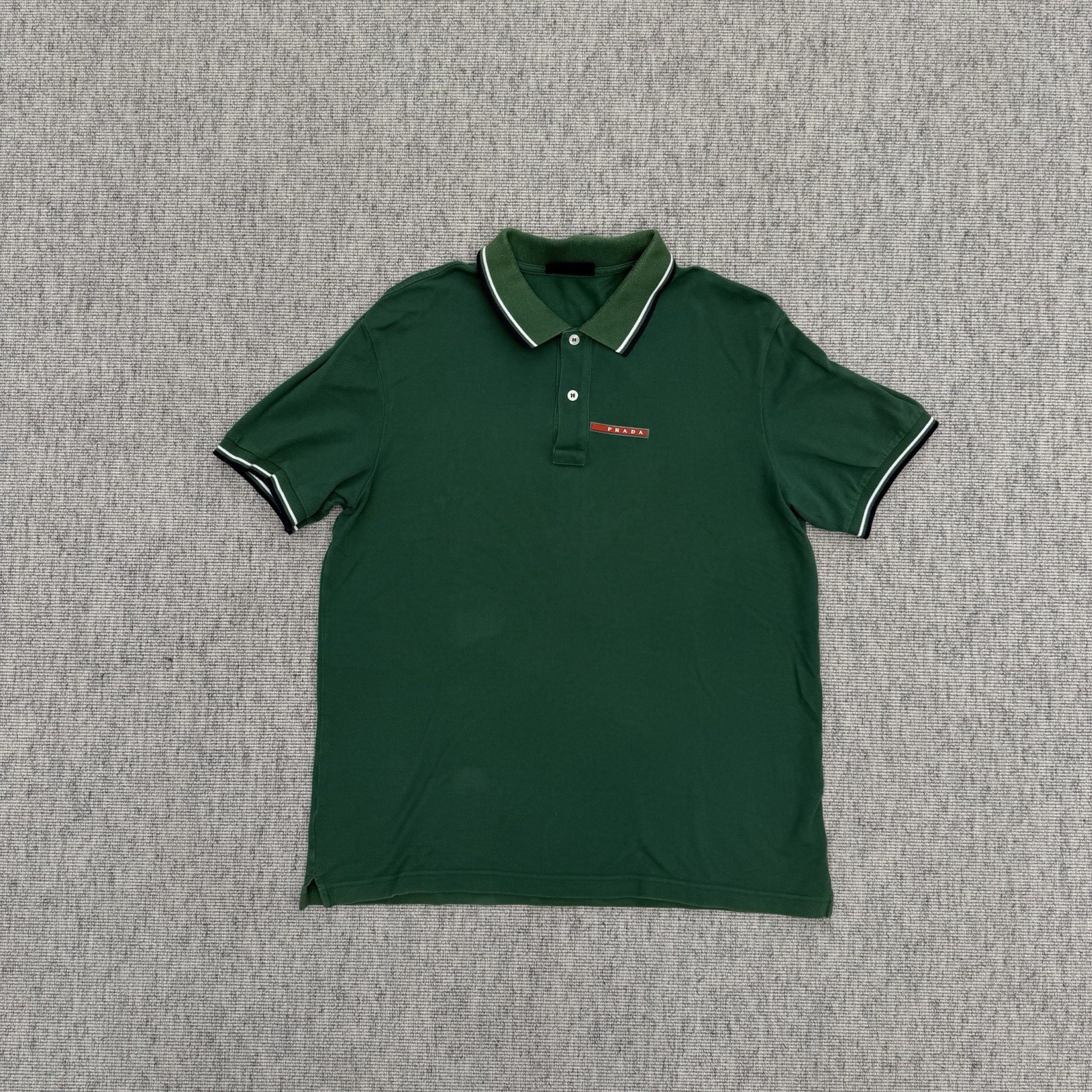 Polo Prada Uomo Verde – Taglia XL (Usura colletto)