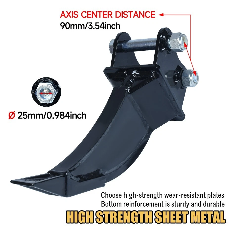 Acessório para mini escavadeira Ripper (0,8-2T) – Inclui 2 pinos extras mini escavadeira - Imagem 4 de 4