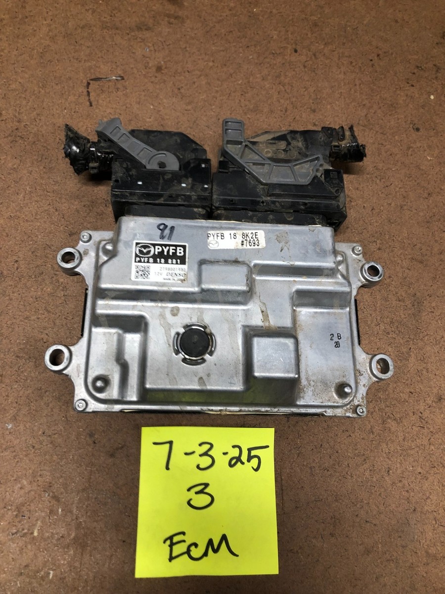 2018 MAZDA CX-5 2.5L ENGINE MOTOR COMPUTER CONTROL MODULE ECU ECM
